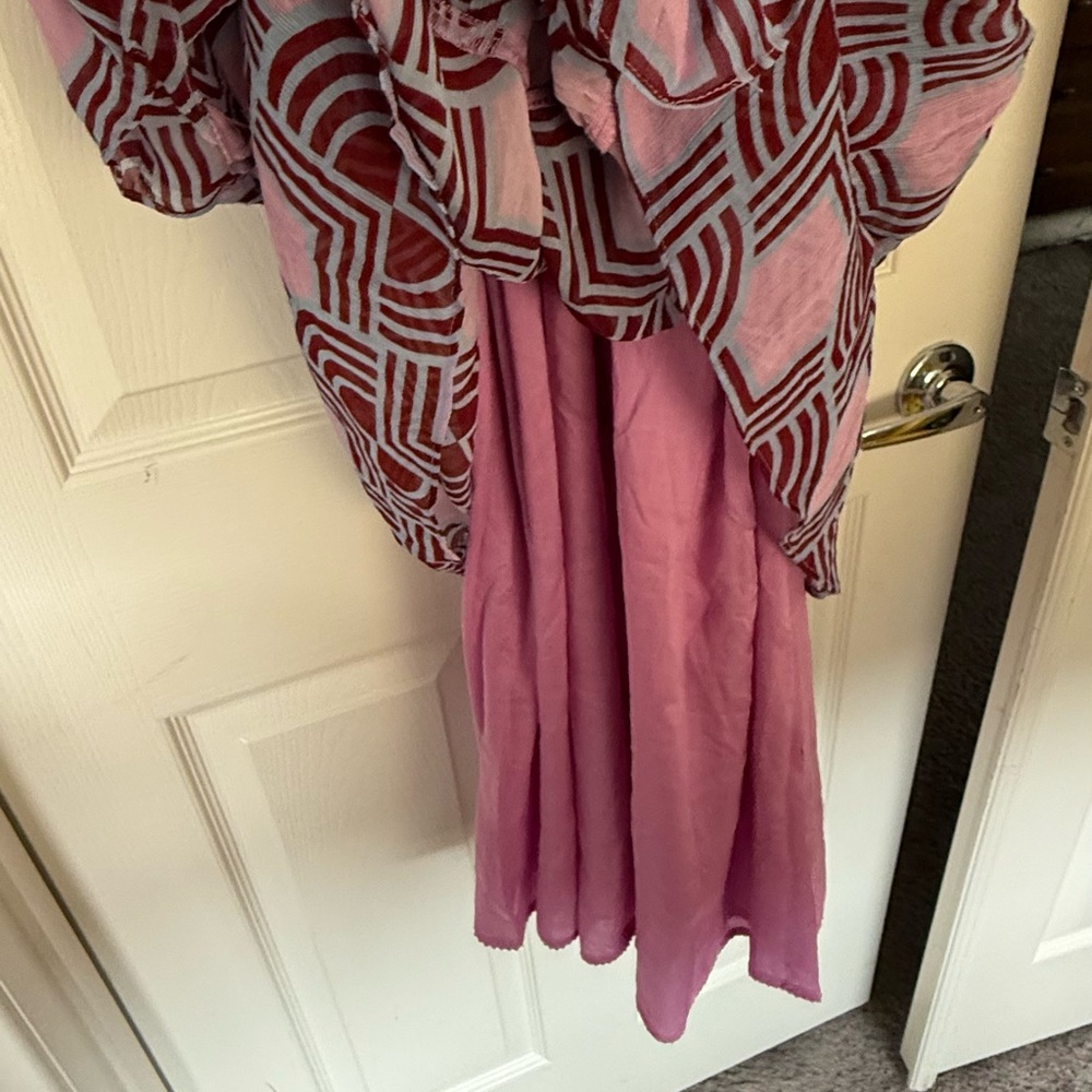 Anthropologie the Odetta Ruffled V-Neck Dress - Picture 16 of 16